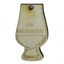 Hout - Whiskyglas 'Een Aardigheidje'