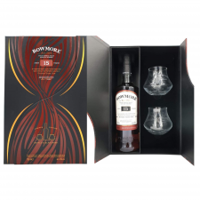 Bowmore 15yrs + 2 glazen