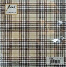 Servetten Schotse ruit Tartan Cream